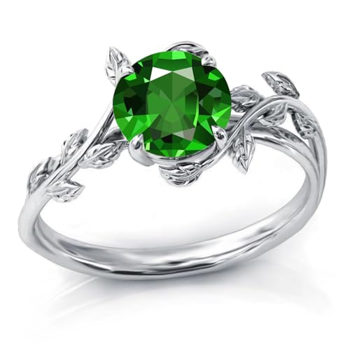 Bague en argent sterling 925 anti-allergie avec pierre de naissance