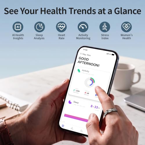 Rstsoe Smart Ring, Fitness Ring, Health Tracker, Sleep HRV, No Subscription - image 2