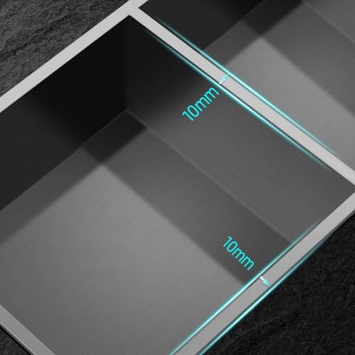 Mensola per doccia a LED di alta qualità, 4000 K, moderna, in acciaio inox, soluzione elegante e funzionale per un'efficienza ottimale, migliora la tua esperienza nella doccia