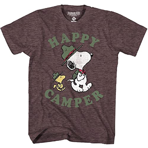 Snoopy Woodstock Happy Camper Vintage T-Shirt