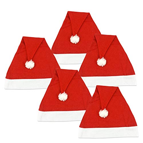 Ciffre 5 Stück im Set Weihnachtsmütze Nikolausmütze Winter Mütze...