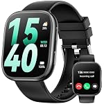 Hwagol – Hwagol Smartwatch Damen Herren, 1.83" HD Fitnessuhr mit Tele