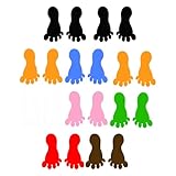 TOYANDONA PVC Bodenaufkleber mit Bunten Fußabdrücken 10 Paar Aufkleber für Kinderzimmer und Badezimmer zur Spielerischen Raumgestaltung