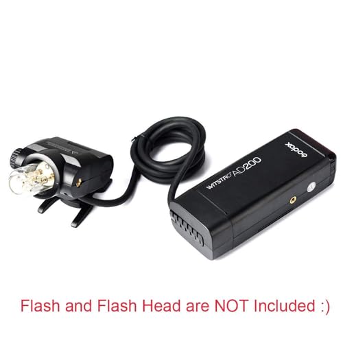 Godox EC200 200W Extension Flash Head with 2M Long Extend Cable for Godox AD200 AD200 Pro Speedlite by GODOX - Used condition - Image 5
