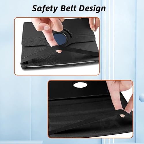 World biz Case for HONOR Pad X8 10.1" 2022, 360 Degree Rotation Protective Stand Leather Folio Cover, Auto Wake/Sleep, Rotating Case for Honor Pad X8 (Black) - Image 5