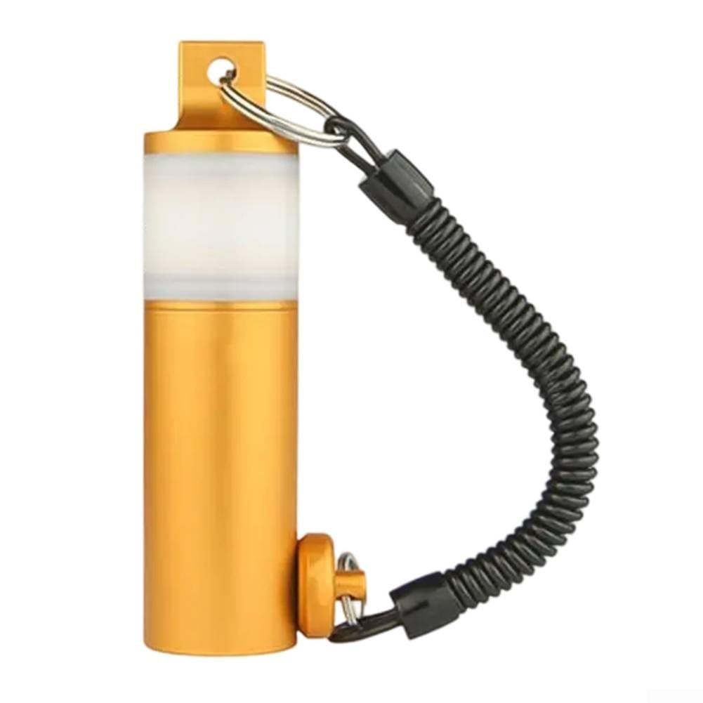 Bezpieczne podwodne urządzenie sygnalizacyjne z paskiem na rękę, emituje światło podczas użytkowania (pomarańczowe)