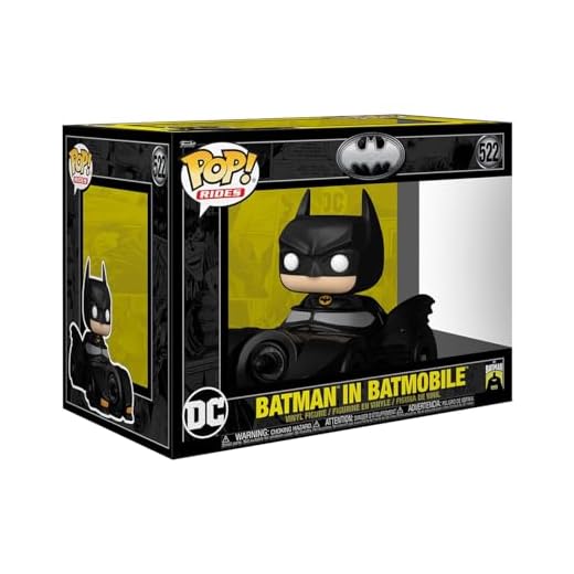 Funko Pop! Rides Deluxe: BM 85th - Batman with Batmobi - Batman 1989 - Figura de Vinilo Coleccionable - Idea de Regalo- Mercancia Oficial - Juguetes para Niños y Adultos - Movies Fans