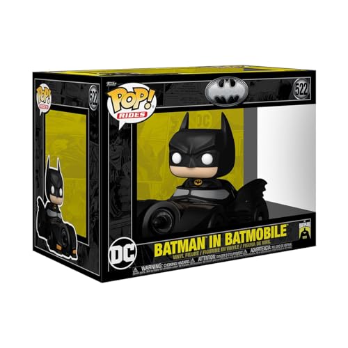Funko Pop! Rides Deluxe: BM 85th - Batman with Batmobi - Batman 1989 - Figura de Vinilo Coleccionable - Idea de Regalo- Mercancia Oficial - Juguetes para Niños y Adultos - Movies Fans