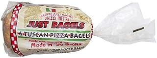 Just Bagels Tuscan Pizza Bagel - 48 per case.