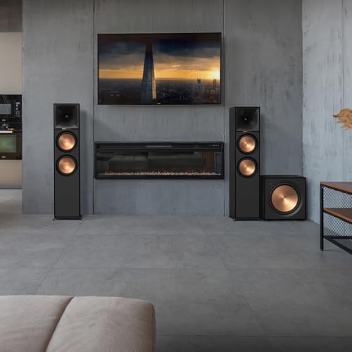 Image of Klipsch Reference Front-Firing Subwoofer with revamped Spun-Copper thermoformed crystalline Polymer woofers