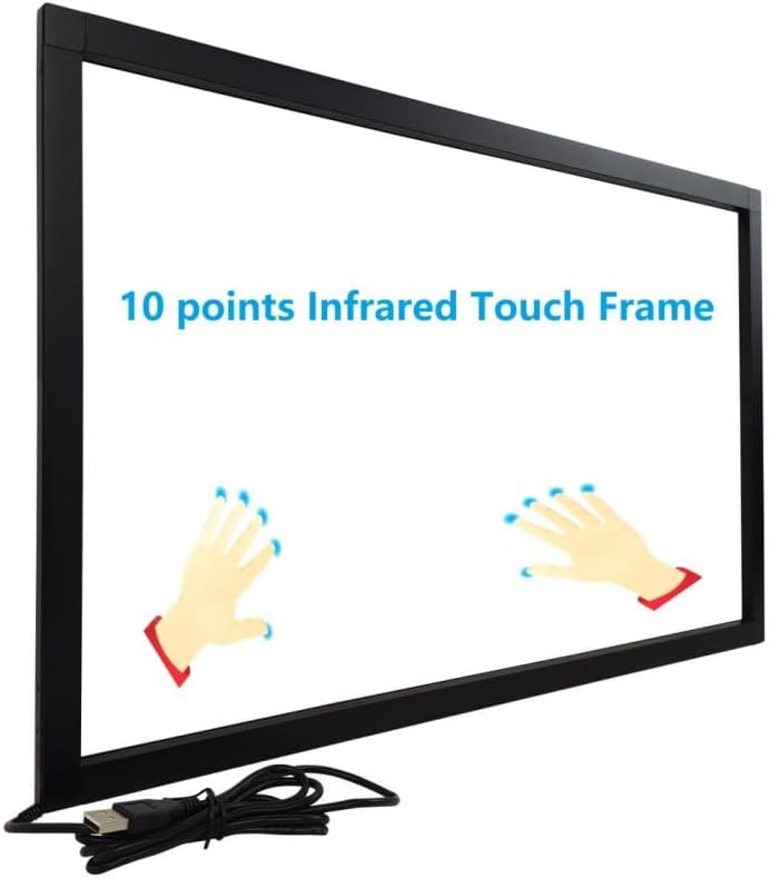 70 Inch Interactive 10 Points Infrared IR Touch Screen Overlay Frame Free Driver