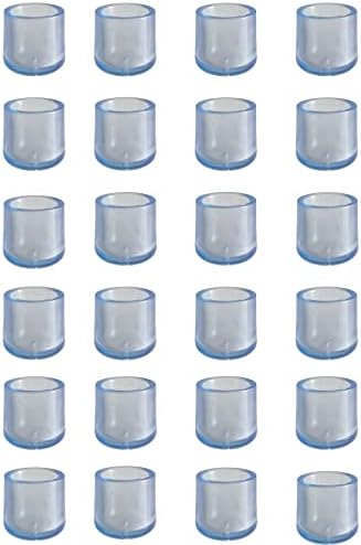 16 Stück Silikon Stuhlbeinkappen - Bodenschutz Für Runde & Quadratische Möbelfüße