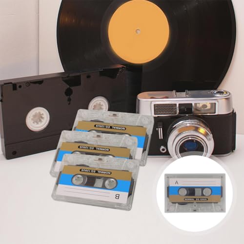 Casetes de audio vírgenes de 30 minutos para grabar audio analógico retro 4