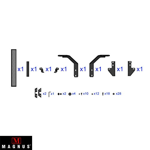 Aps Bull Bar Compatible With 2005-2018 Tacoma | Front Bar | Bull Bar | Front Brush Bumper | Grille Guard | Black #TOP6