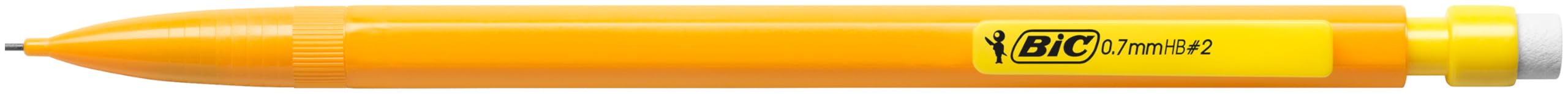 BIC Matic Fun Matite Grafite HB a Scatto con Gomma, Confezione da 12, Cancelleria