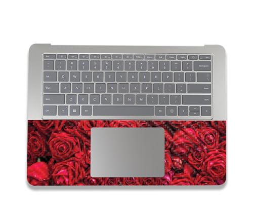 Image of MightySkins Carbon Fiber Skin Compatible with Microsoft Surface Laptop Studio 2 (2023) Full Wrap Kit - Too Many Roses | Protective Durable Textured Carbon Fiber Finish | Made in The USA