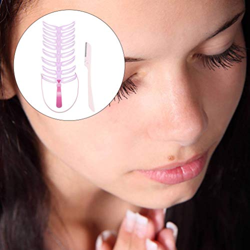 Beaupretty 8 peças de estênceis de sobrancelha, kit de modelagem de sobrancelha, modelo de sobrancel
