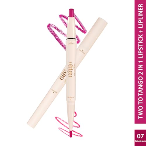 Image of Glam21 Two To Tango Lip Liner + Lipstick Duo |Non-Transfer |16hrs Long Stay | Creamy Matte Finish| Super-glide formula | Non-drying |For Sensational lip look, Bubblegum-07