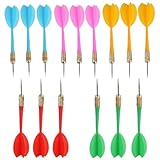CX L SUM Steel Tip Dart Colorful Dart 15pcs 6g Assorted Color. (Colorful 15pcs, Medium)