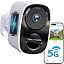 2 Pack Solar Security Cameras Wireless Outdoor, 2.4G&5G, Free Cloud ...