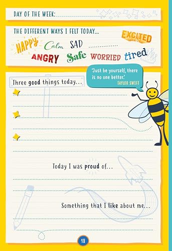 Happy Confident Me Journal: Gratitude and Growth Mindset Journal to boost children's happiness, self-esteem, positive thinking, mindfulness and resilience