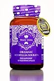 Organic Boswellia Extract Capsules | Boswellia Serrata Extract Capsules | USDA Organic Supplement | 5:1 Potency | Max Strength 75% Boswellic Acid | Natural Complex | 60 Vegan Pills