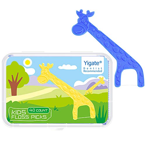 Anself – 40 peças de fio dental infantil fofo para limpeza oral profunda