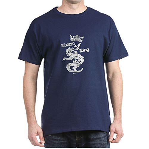 CafePress Lizard King 1971 Doors Rock Dark T Shirt 100% Cotton T-Shirt Navy