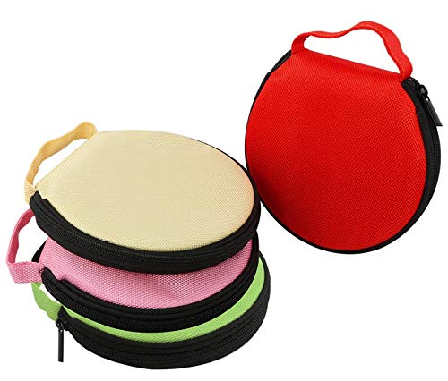 Amaric Cd Case Dvd Storage Cd Wallet Cd Holder Dividers Folder 20 Capacity，Orange #TOP1