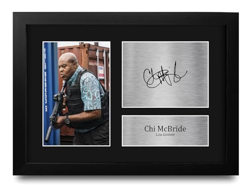 Bild: HWC Trading Chi McBride Hawaii Five-0 Lou Grover Geschenke Gedrucktes Signiertes Autogramm Foto fr Fans von Fernsehshows - A4 Gerahmt fr 29,99 EUR bei amazon.de