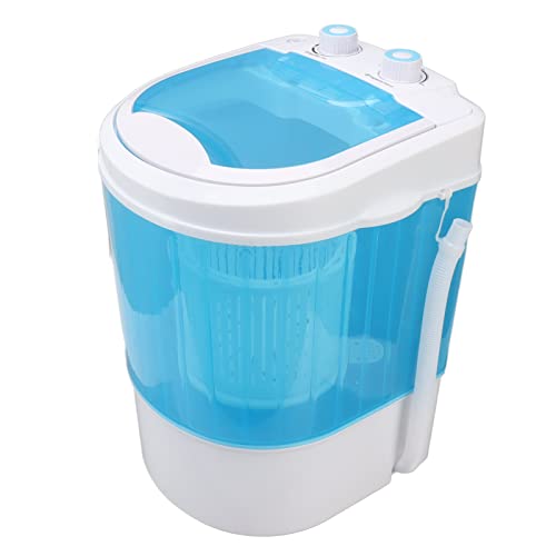 Mini Washer Dryer Combo, 22L Portable Compact Machine with Spin Cycle Basket Drain Hose for Camping, Apartments, Dorms, Rvs