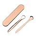 Produktbild Zungenreiniger Zungenschaber medizinischer Zungenreiniger aus Edelstahl gegen Mundgeruch und für Frischer Atem mit Etui für Mundpflege rosagold 2 Stück (2pack)