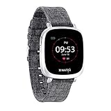 KOMPATIBEL MIT iOS & ANDROID: Ihr Fitnesstracker ist sowohl mit Android (Version 5.0 und neuer) als auch iOS (8 und neuer) kompatibel. Die Smartwatch ist IP65 Spritzwasserfest.