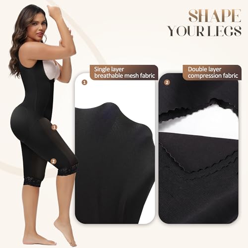 Image of M MYODRESS Fajas Colombianas Moldeadoras Faja Body Shaper Tummy Control Shapewear for Women Post Surgery Compression Garment