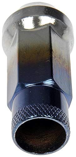 Image of Dorman 713-685T Ti-Blue Open End Knurled Wheel Nuts Compatible with Select Models, 20 Pack