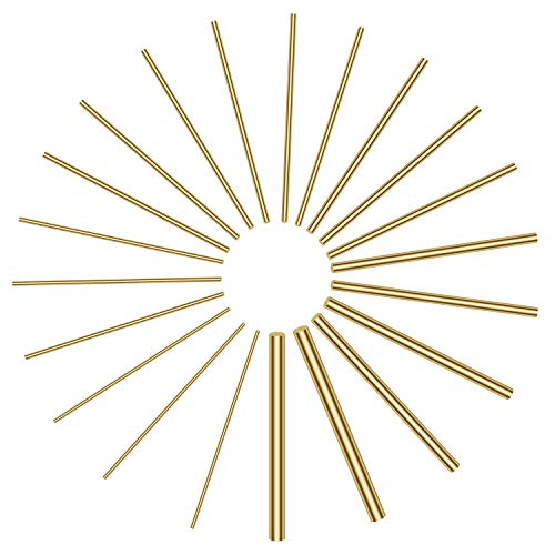 Sutemribor SUTEMRIBOR-BRASS-ROD 1/2 Inch 3/8 Inch 5/16 Inch 1/4 Inch 3/16 Inch 5/32 Inch 1/8 Inch 3/32 Inch 1/16 Inch Brass Rods Assortment Kit thumb #4