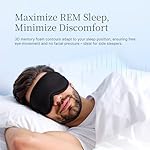 Nox Sleep 3D Sleep Mask for Men, 100% Blackout Eye Mask for Sleep, Ice Silk Adjustable Sleeping Mask for Side Sleepers, Soft Breathable Blindfold, Perfect Sleep Mask for Travel & Women (Black) - Image 5