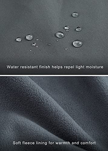 Libin Men's Golf Vest Fleece Lined Sleeveless Jacket Windproof Softshell Vest For Running Hiking Travel Zipper Pockets, Gray L #TOP5