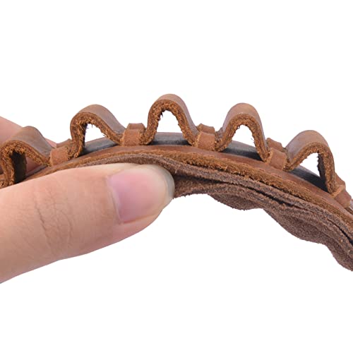Buffalo Hide Leather Rifle Gun Sling, Handmade Leather Shell Loops Straps For .308 .30-30 .30-06 .45-70 .357 (Brown(.357 .30-30 .38)) #TOP3