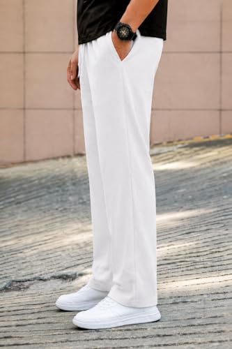 Image of Mack Jonney Men Waffle Knit Cotton Track Pants|Regular Fit |Soft Breathable Lounge Wear|Casual Wear WF-31