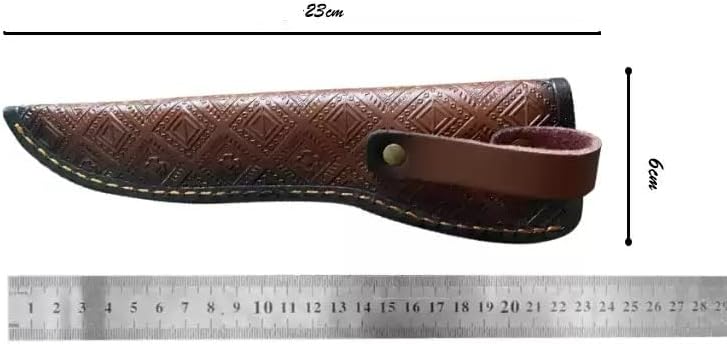 1PC Knife Sheath, Cowhide Leather Protective Case with Belt Loop Fits for Home, Outdoor