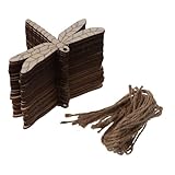 diyhub 30Pcs Wooden Dragonfly Cutouts, Unfinished Wood Slices Natural Wooden Dragonfly Shape Ornaments with Rope for DIY Decorations