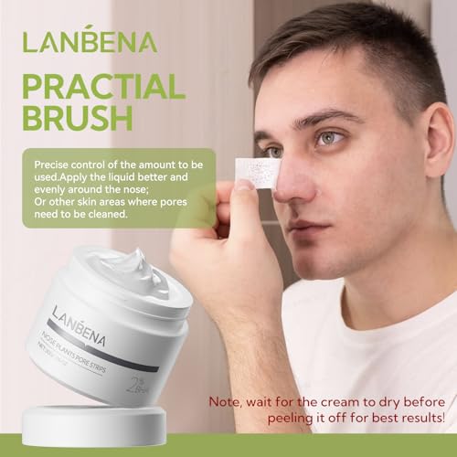 LANBENA Blackhead Remover - Peel Off Mask for Nose & Face, Blackhead Removal Kit 1.05oz - Thumbnail 7