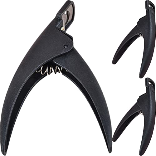 Set de 3 cortaúñas tipo ranura de acero inoxidable