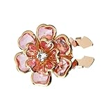 Design floral élégant : les cache-boutons avec un motif floral 3D et des détails de pétales en relief ajoutent de la sophistication à n'importe quelle tenue, rehaussant une tenue formelle avec des accents de strass tout en étant polyvalents pour les mariages, les fêtes ou les événements professionnels.