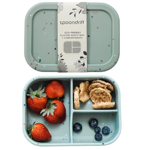 Eco-Friendly Leak-Proof Silicone Bento Box Lunchbox, For...