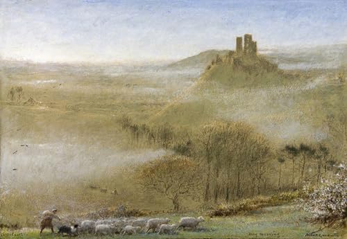Toile Château de Corfe Albert Goodwin - Solution déco murale pour sublimer un grand mur