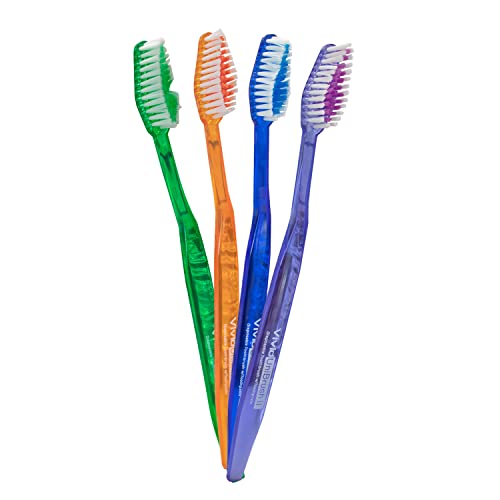Vivid Unibrush II Premium Quality Toothbrushes – Pre-Pasted Toothpaste on Bristles – Individually Wrapped – Designed for Daily Use, Overnight Guests, Traveling, (100 Pack), UniBrush II, by Vivid