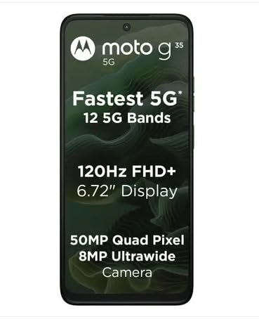 New Year Sale Motorola G35 5G (Leaf Green, 128 Gb) (8 Gb Ram)