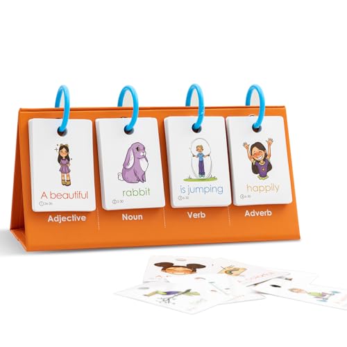 Tichgeim Sentence Building for Kids 3-8, Speech Therapy Materials Learn to Read Sentence Builder, Preschool Kindergarten Learning Activities Classroom Must Haves for Boys Girls 1st 2nd 3rd Grade